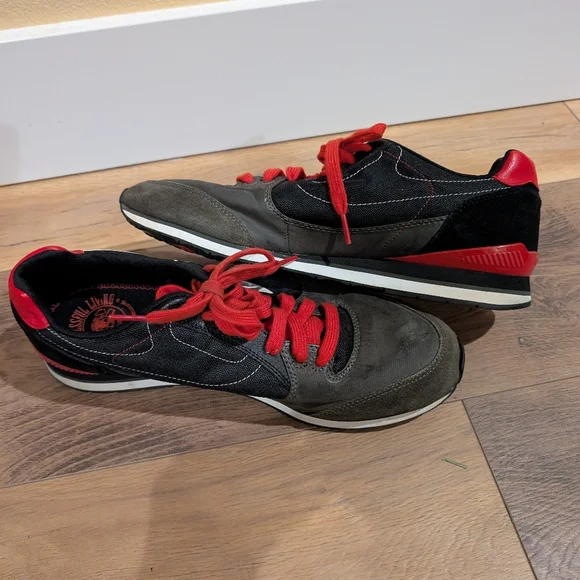 Diesel Black and Red Sneakers - Picture 5 of 7